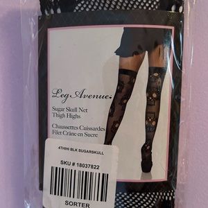 Brand New Sugar Skull Thigh Highs